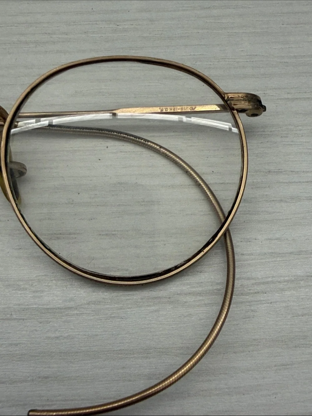 Vintage Round 12K Gold Filled Women's Eyeglasses